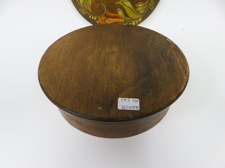 Tole Painted Lidded Box