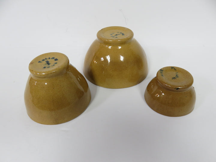 Antique Yellow Ware Pudding Molds