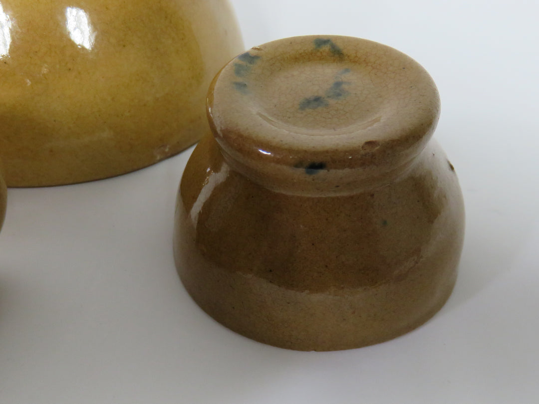 Antique Yellow Ware Pudding Molds
