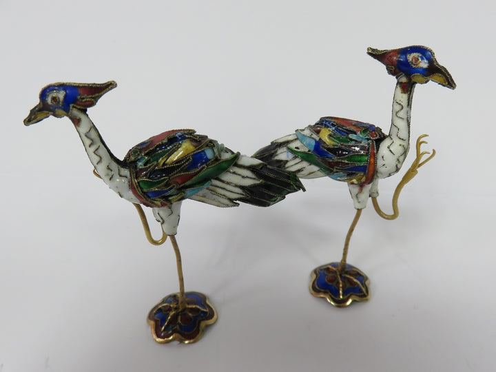 Cloisonee Bird Figurines