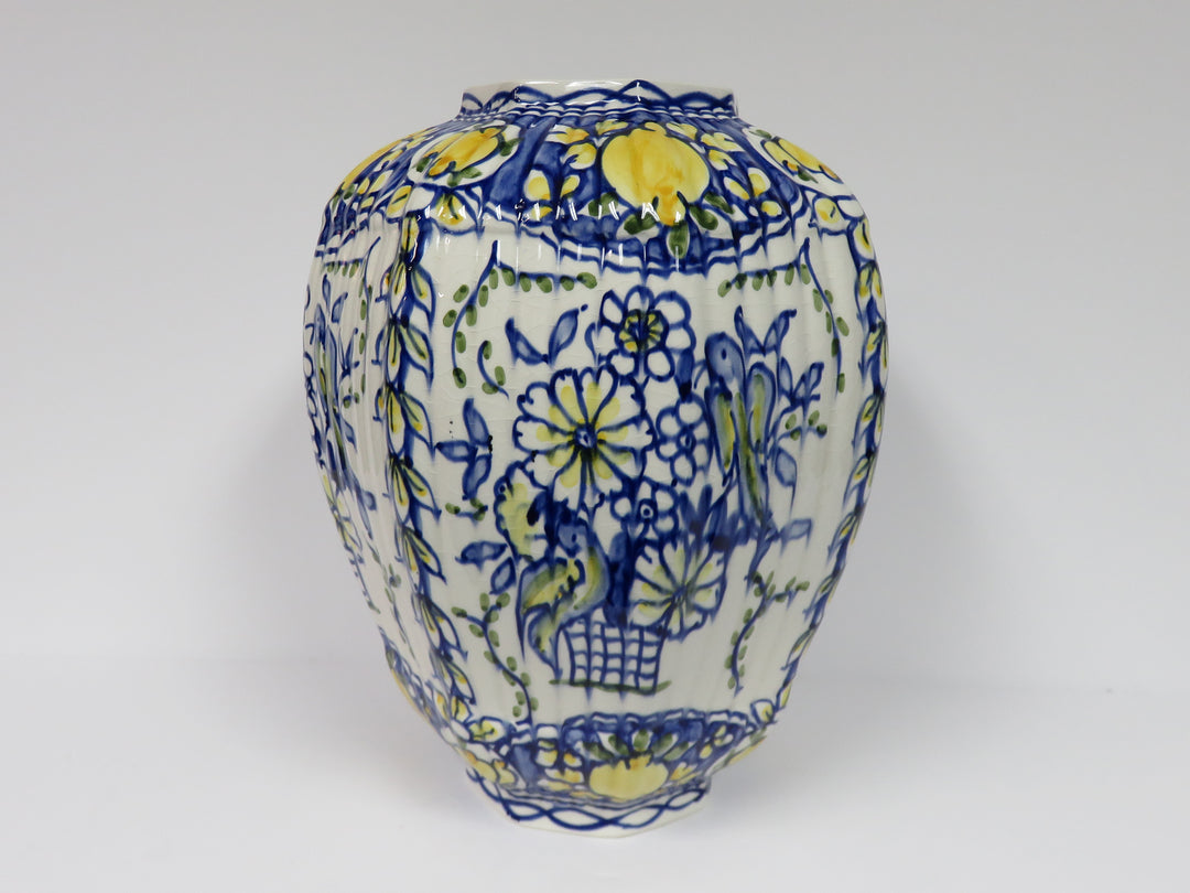 Pottery Barn Hand Painted Vase