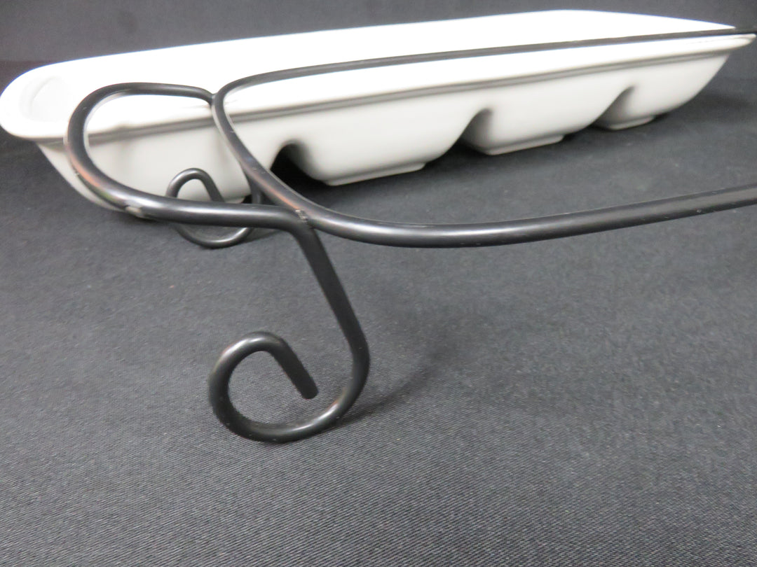 Divided Dish in Holder