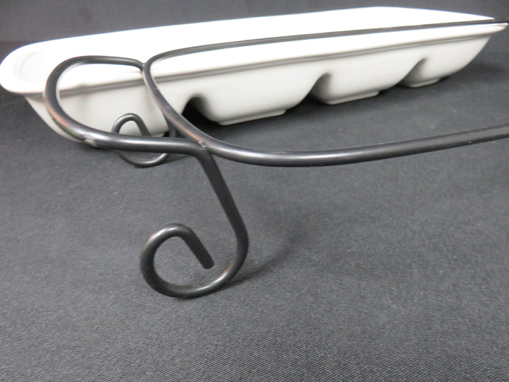 Divided Dish in Holder