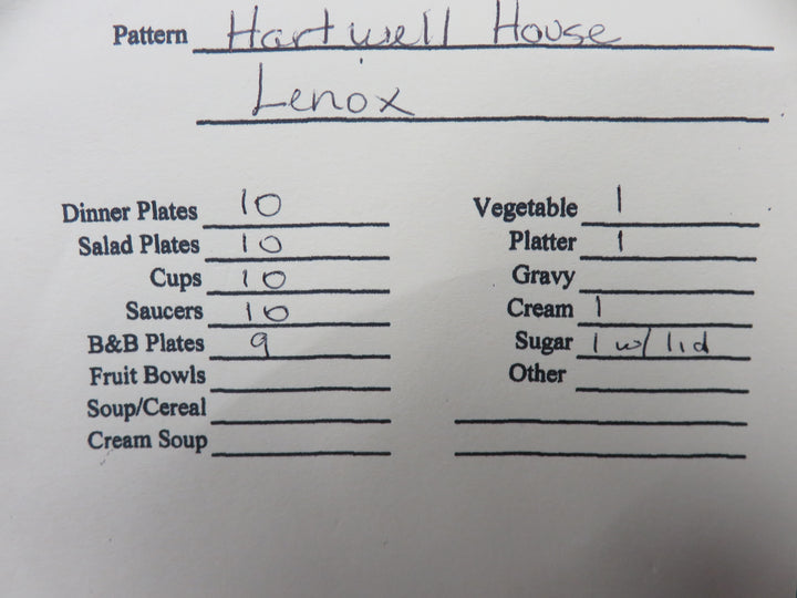 Lenox China Set