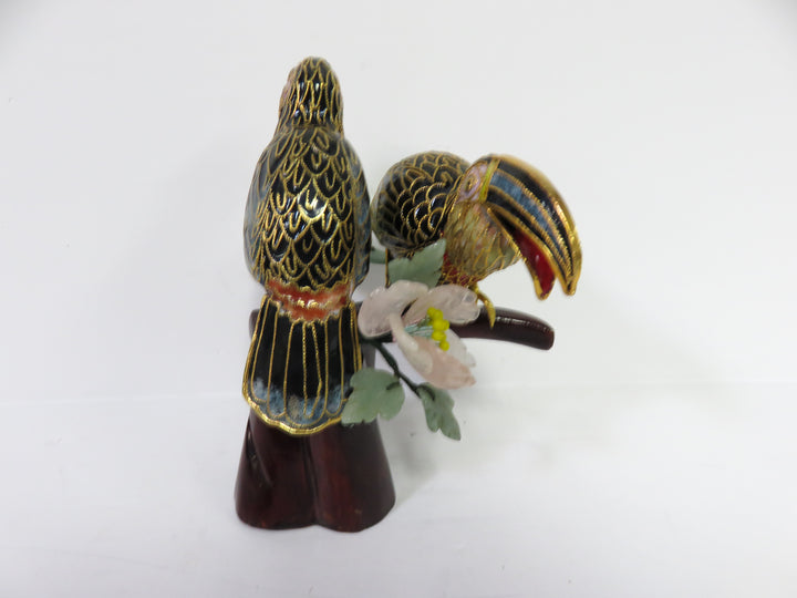 Cloisonne Tucan Figurines