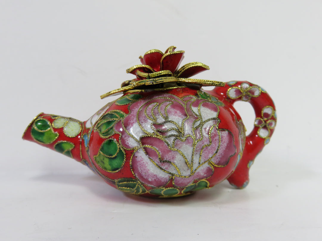 Cloisonne Teapot Figurine