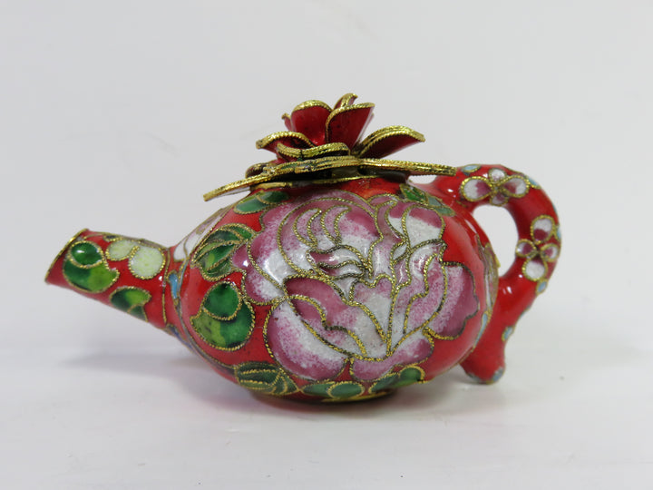 Cloisonne Teapot Figurine