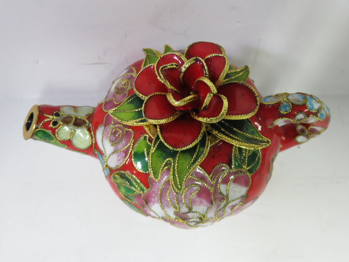 Cloisonne Teapot Figurine