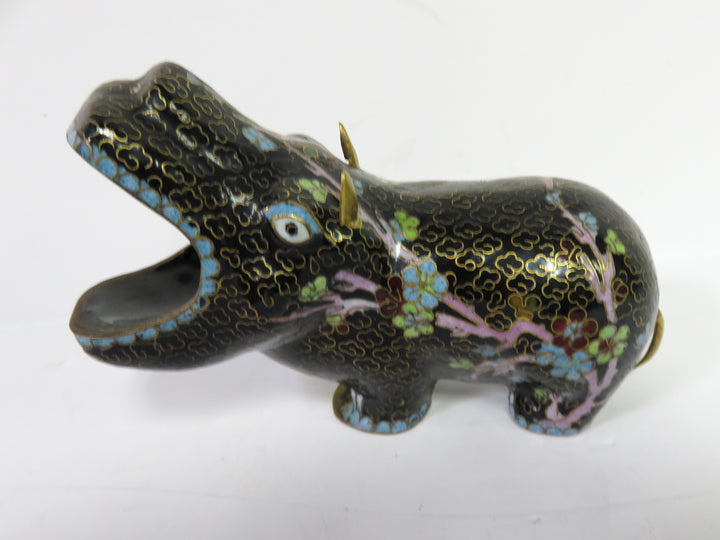 Cloisonne Hippopotamus