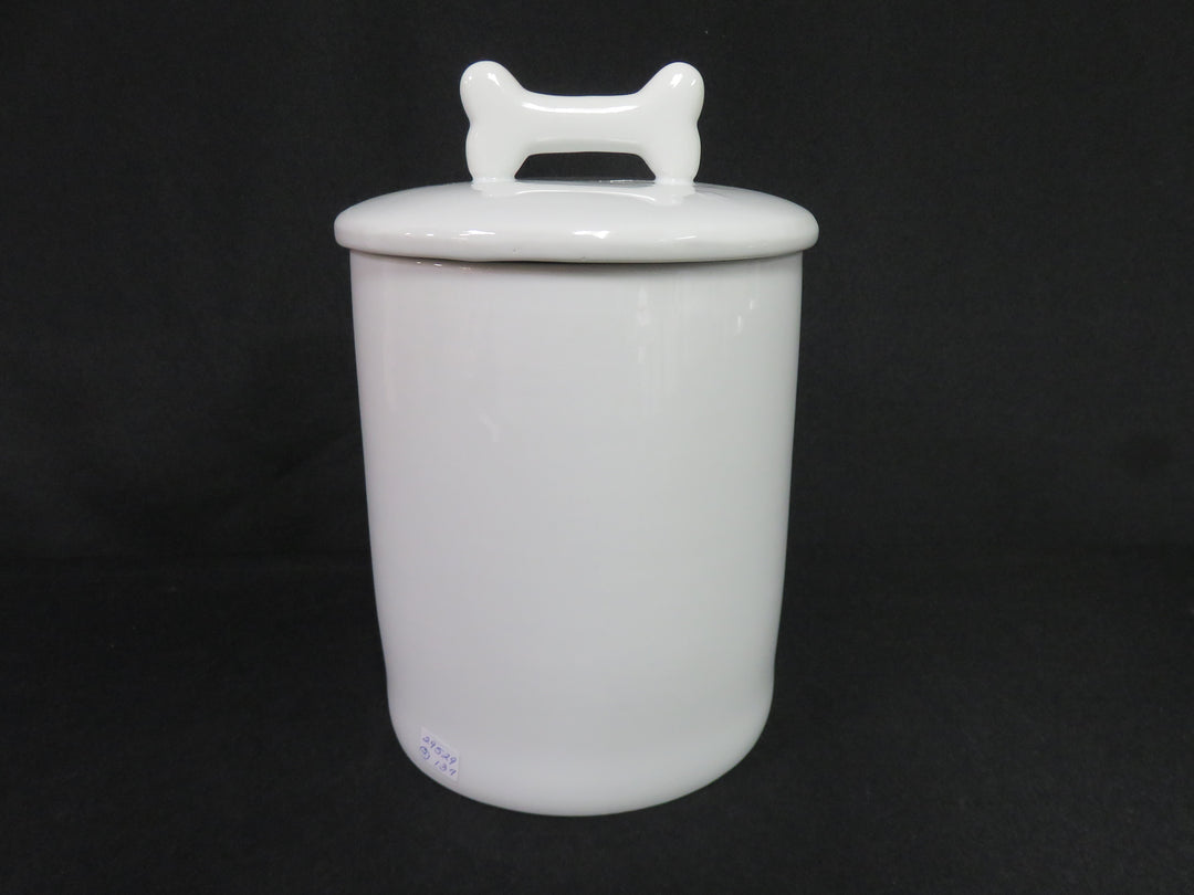 Crate & Barrel "Woof" Canister