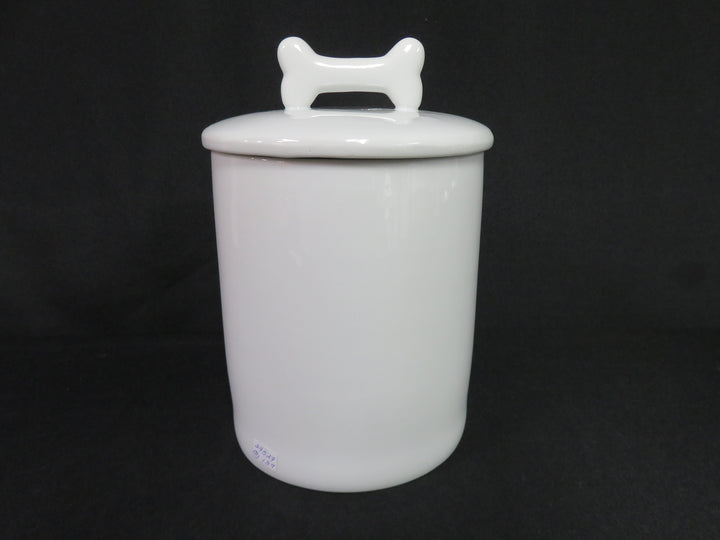 Crate & Barrel "Woof" Canister