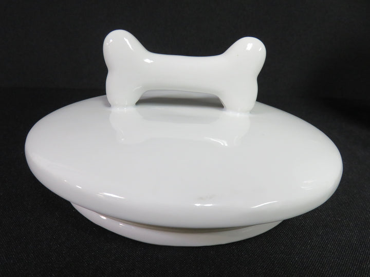 Crate & Barrel "Woof" Canister