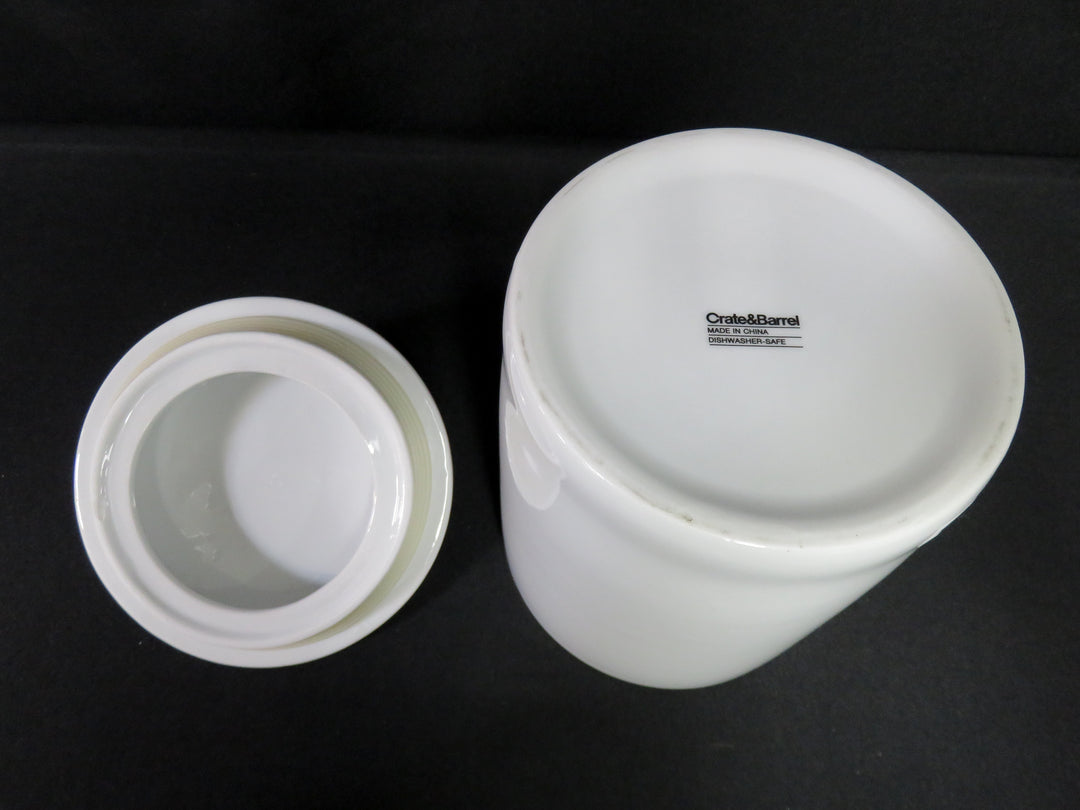 Crate & Barrel "Woof" Canister