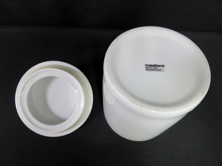 Crate & Barrel "Woof" Canister