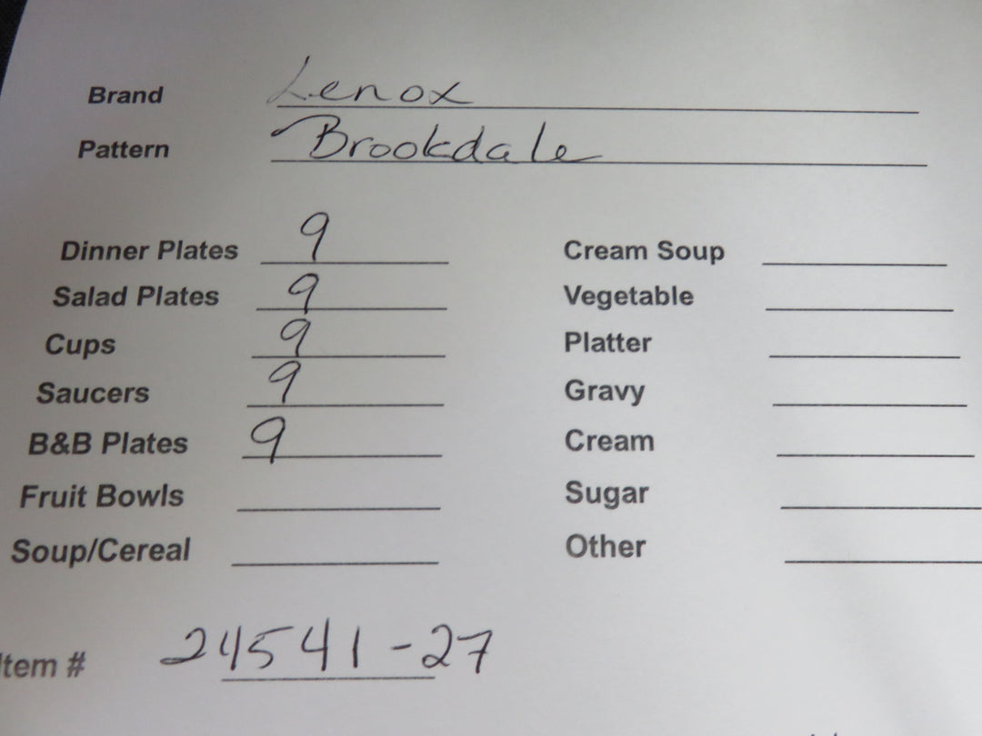 Lenox China Set