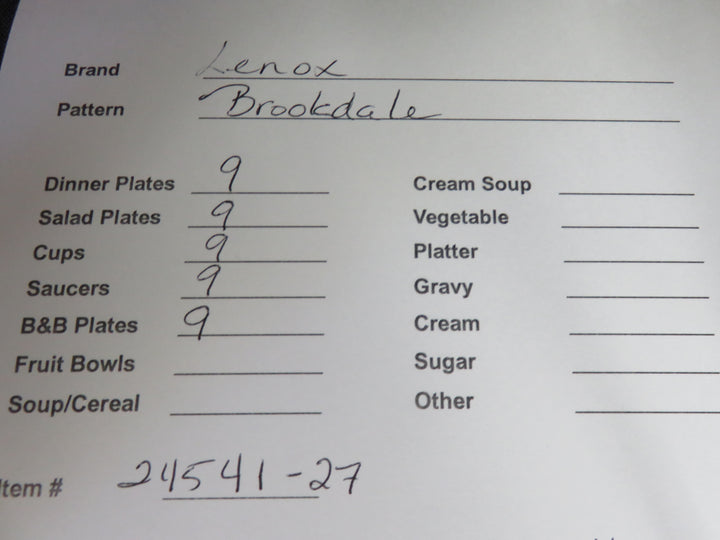 Lenox China Set