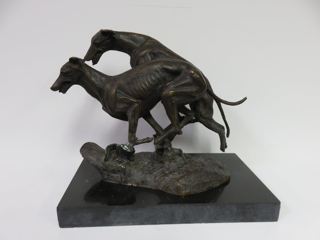 Neil Campbell Racing Greyhounds Sculpture
