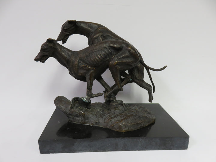 Neil Campbell Racing Greyhounds Sculpture