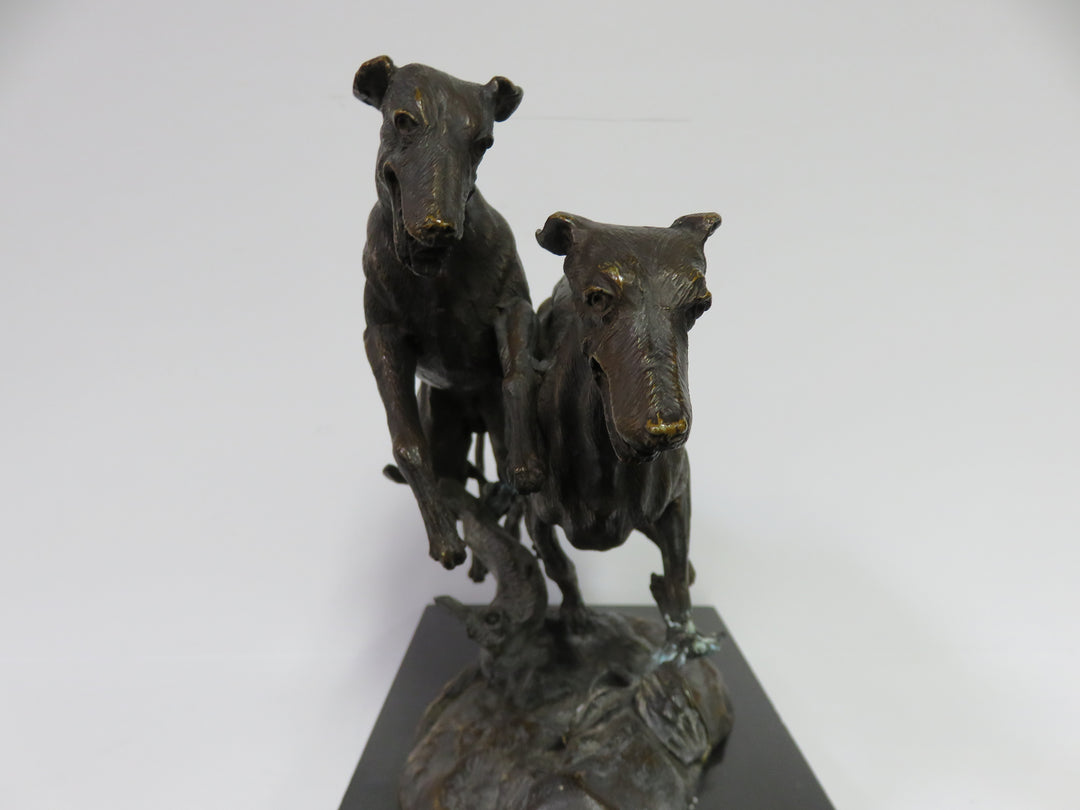 Neil Campbell Racing Greyhounds Sculpture