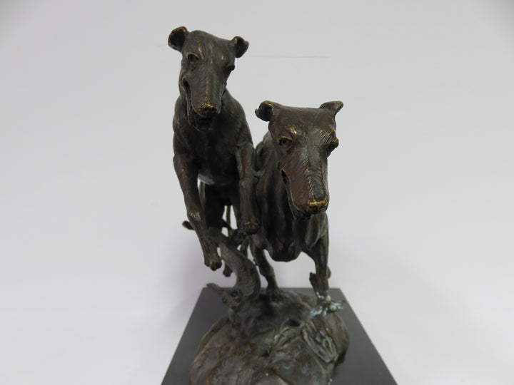 Neil Campbell Racing Greyhounds Sculpture