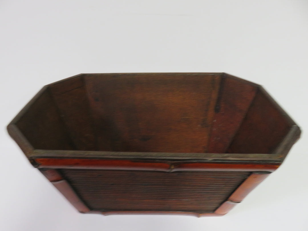 Vintage Bamboo Bin