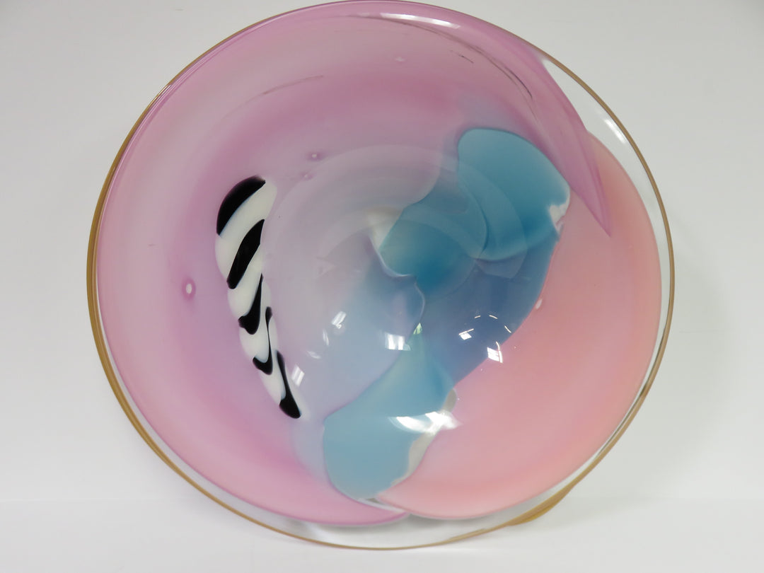 James R. Wilbat Art Glass Bowl