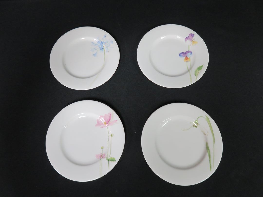 Crate & Barrel Floral Appetizer Plates