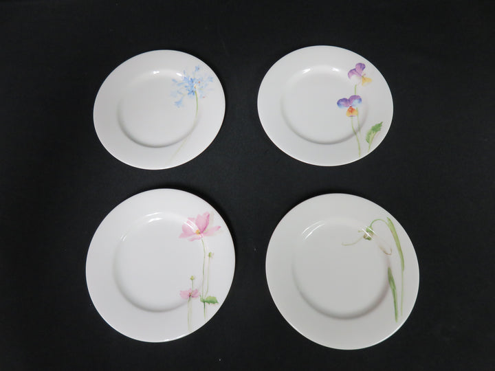 Crate & Barrel Floral Appetizer Plates