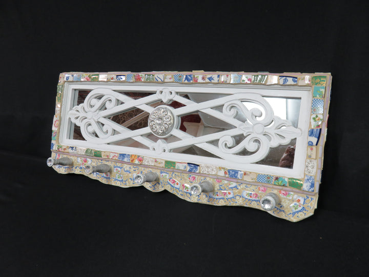 Mosaic Wall Mirror/Coat Rack