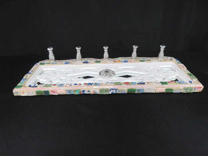Mosaic Wall Mirror/Coat Rack