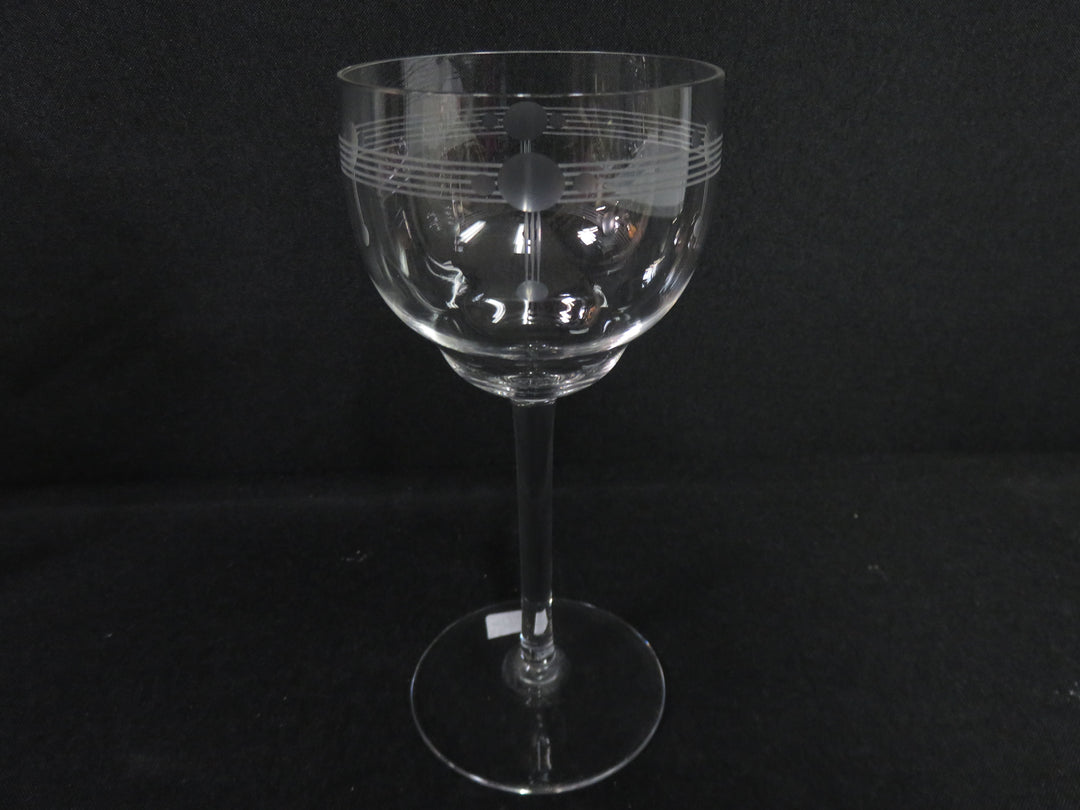 Art Deco Motif Wine Glasses