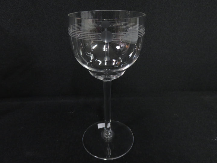 Art Deco Motif Wine Glasses