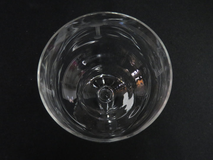 Art Deco Motif Wine Glasses