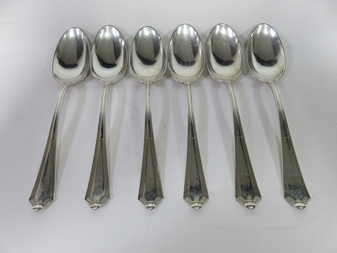 Six Sterling Silver Spoons