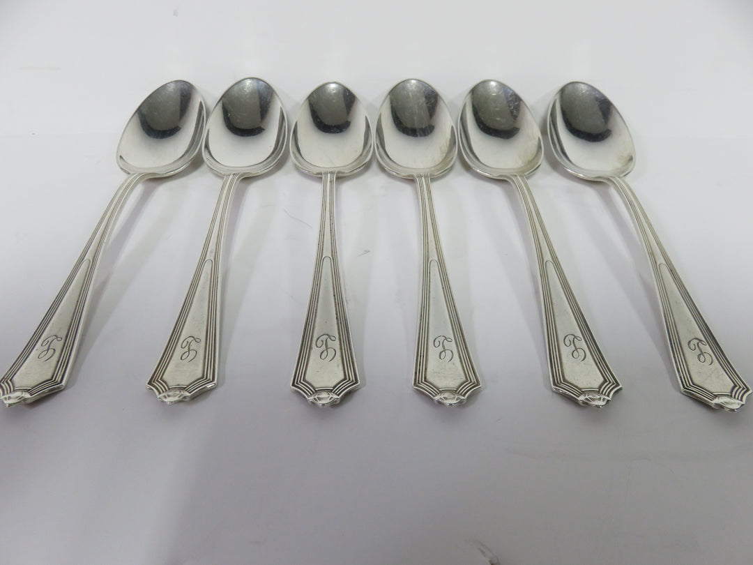 Six Sterling Silver Spoons