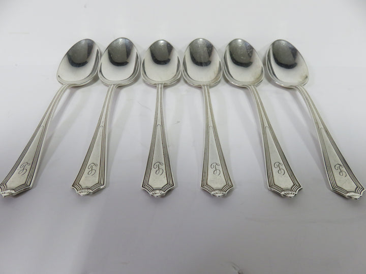 Six Sterling Silver Spoons