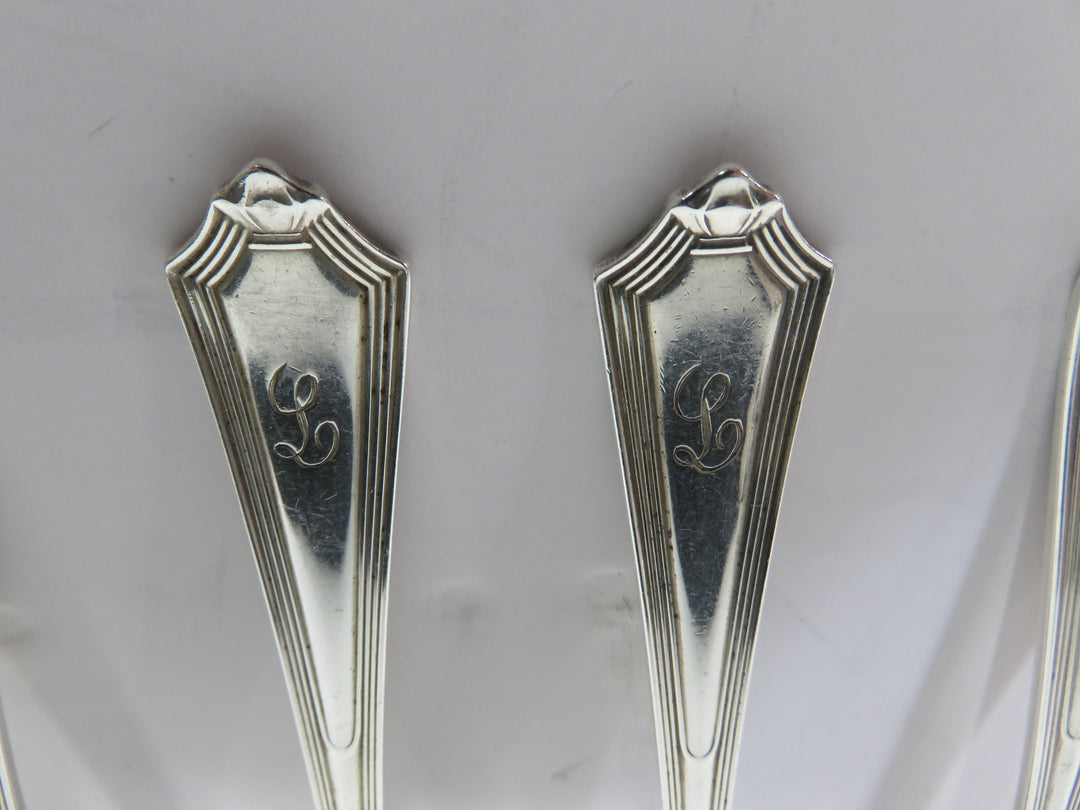 Six Sterling Silver Spoons