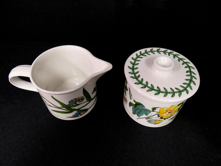 Portmeirion Cream & Lidded Sugar