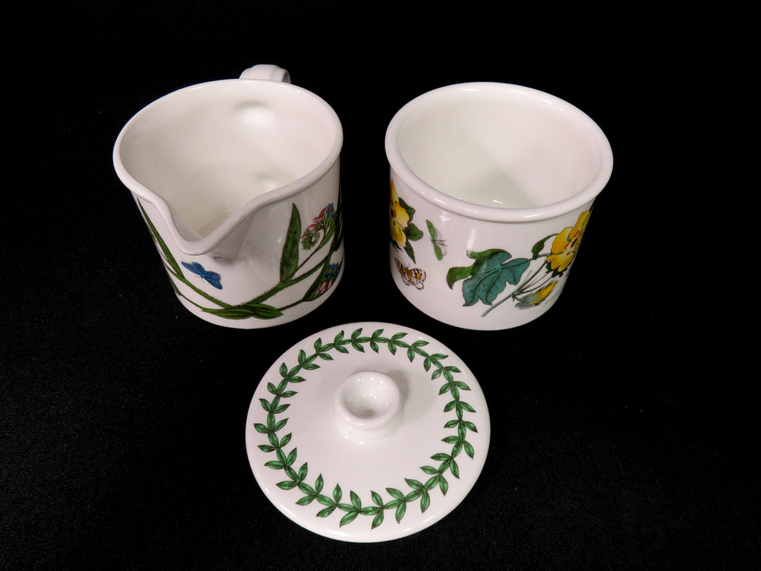 Portmeirion Cream & Lidded Sugar