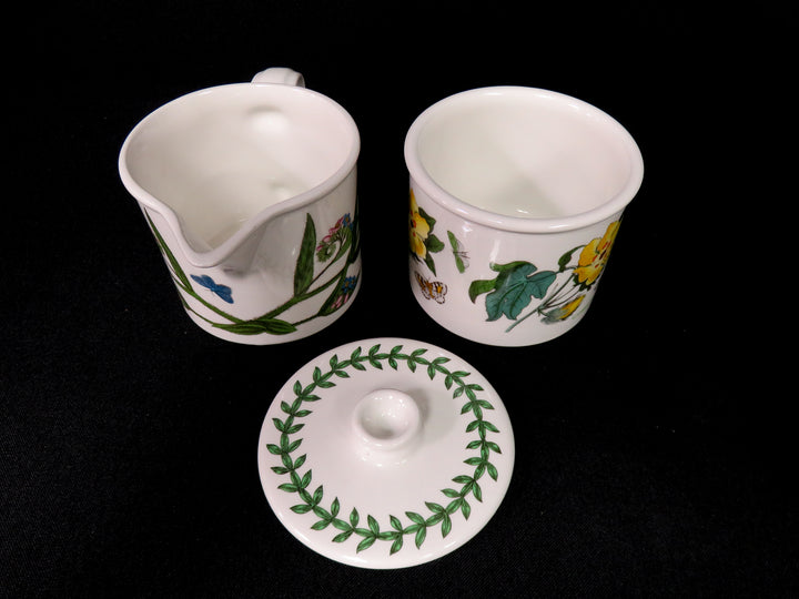 Portmeirion Cream & Lidded Sugar