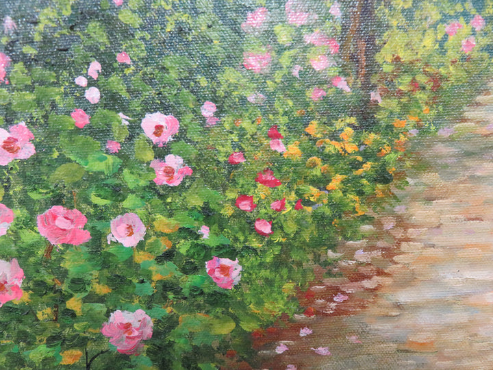 Garden Oil Painting - Signed Original