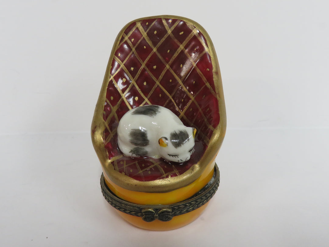 Cat on Chair Trinket Box