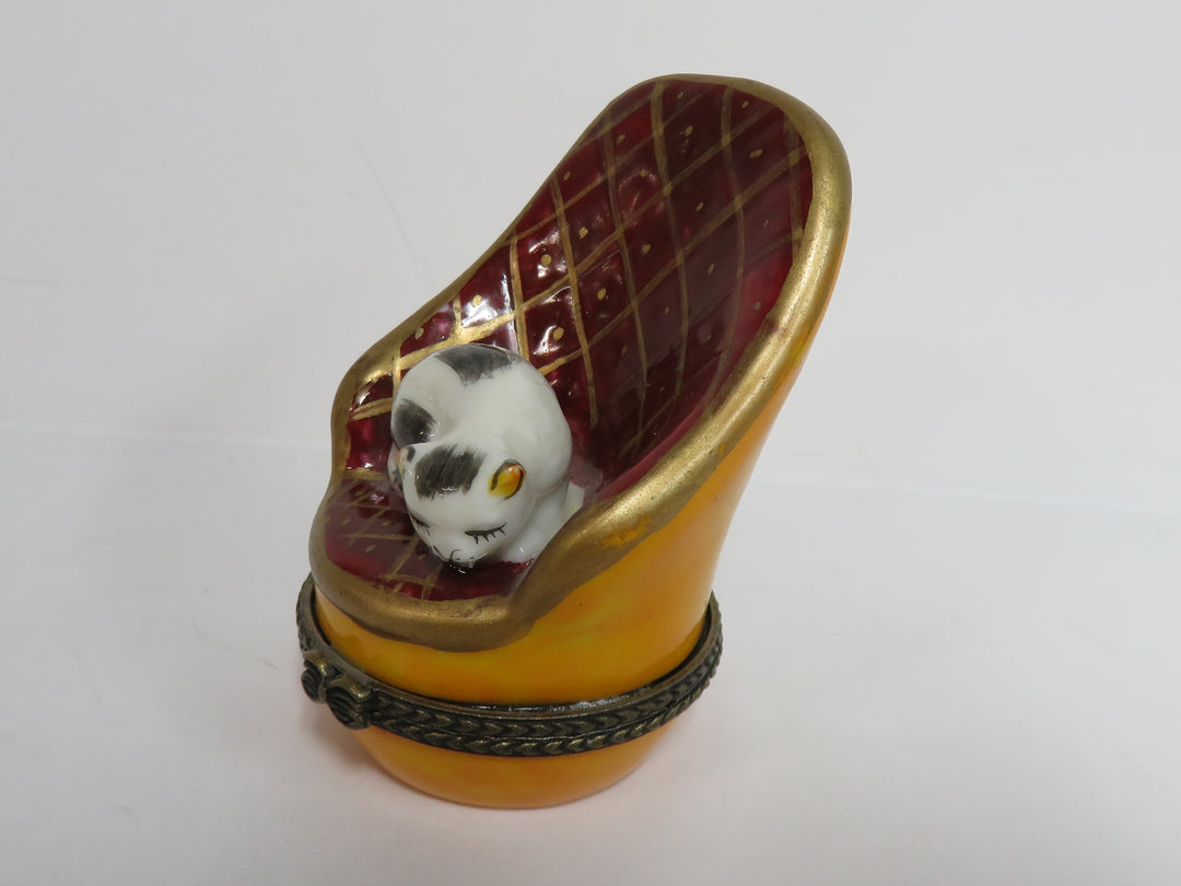 Cat on Chair Trinket Box