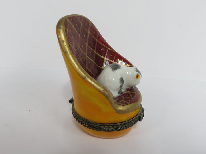 Cat on Chair Trinket Box