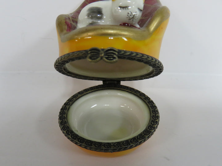 Cat on Chair Trinket Box
