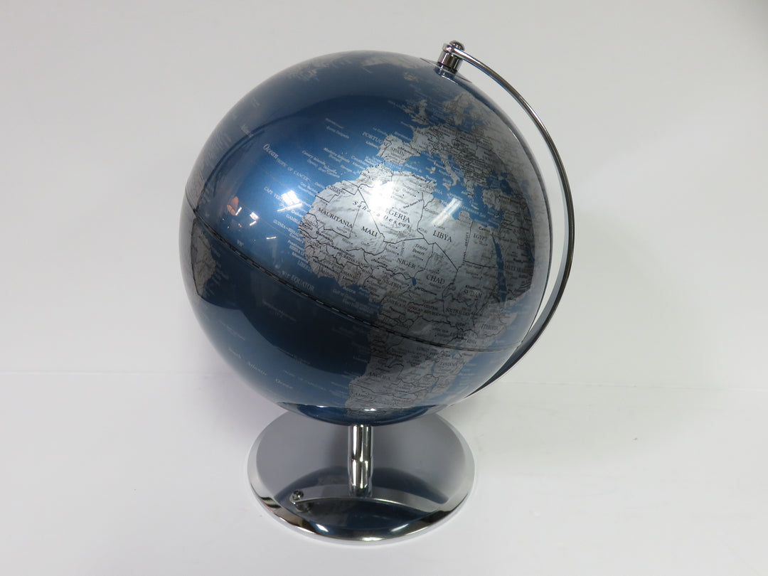 Blue and Silver Globe