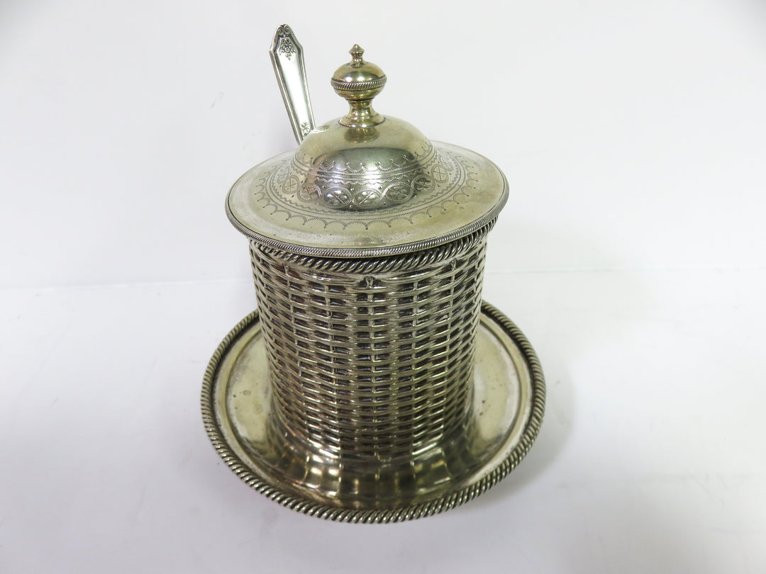 English Jam Jar Holder & Spoon