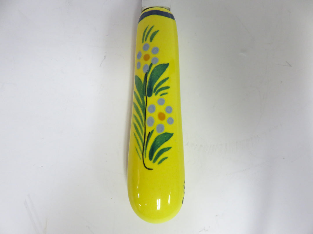 Henriot Quimper Pottery Cheese Knife
