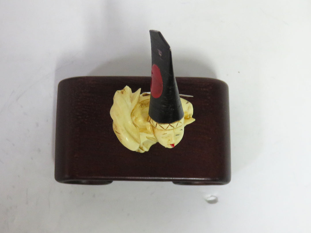 Japanese Netsuke Figure on Stand