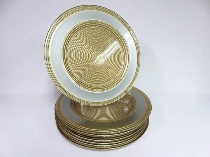 Silver & Gold Glass Chargers